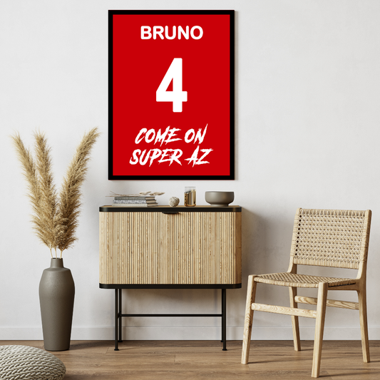 "Come On Super AZ" (AZ) Personalisable Framed Poster