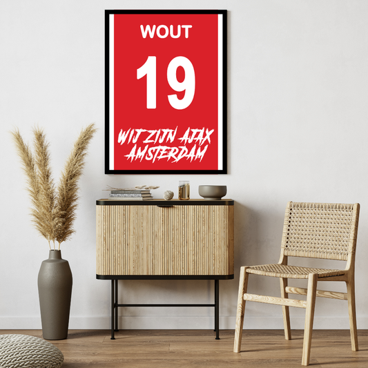 "Wij Zijn Ajax Amsterdam" (AJA) Personalisable Framed Poster