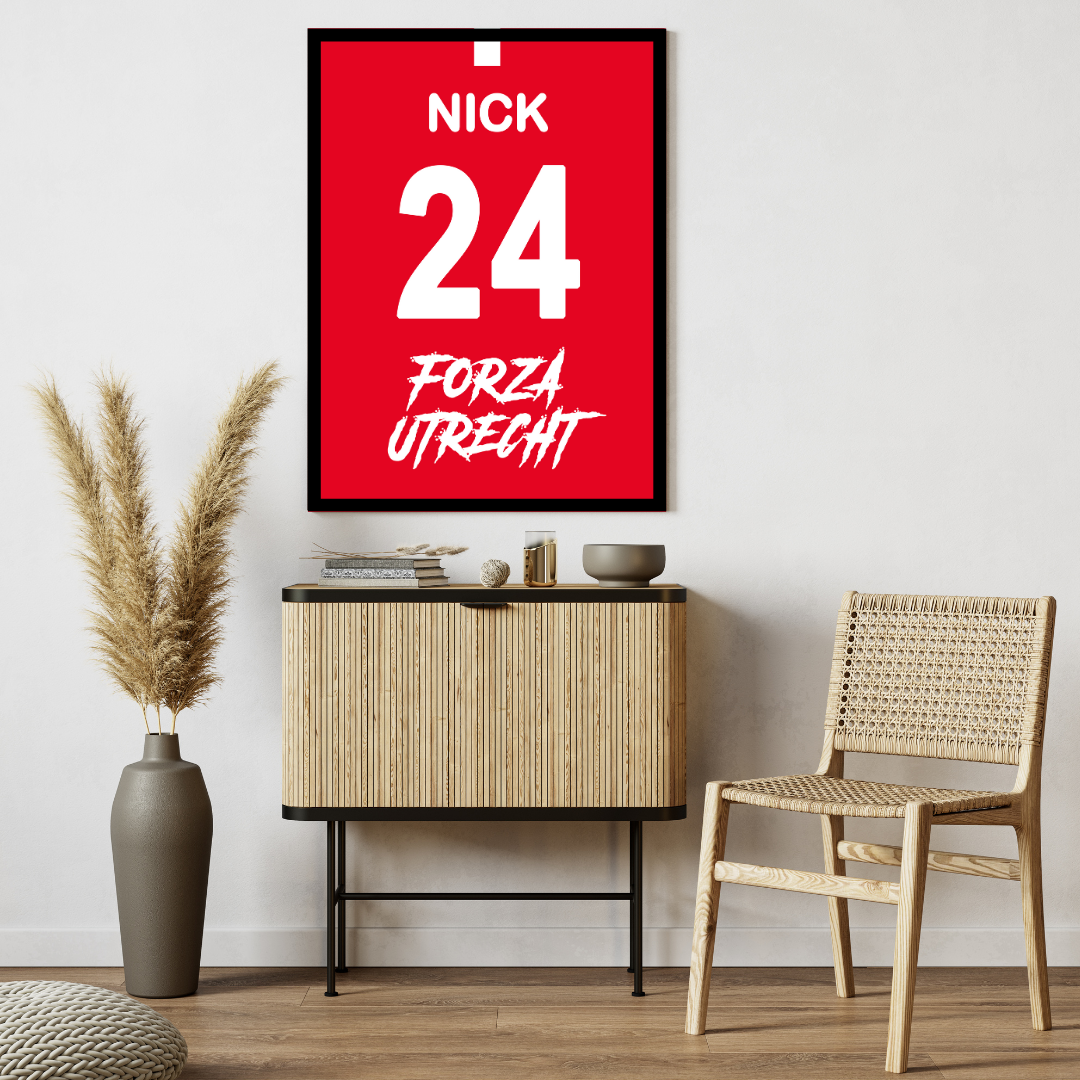 "Forza Utrecht" (UTR) Personalisable Framed Poster