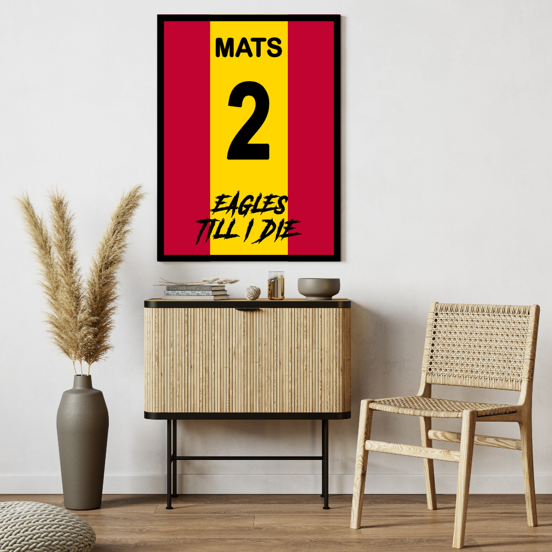 "Eagles Till I Die" (GAE) Personalisable Framed Poster