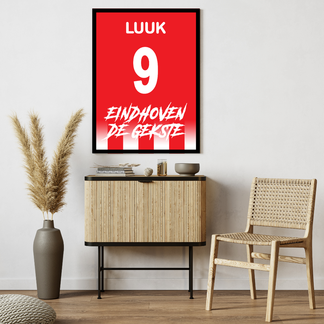 "Eindhoven De Gekste" (PSV) Personalisable Framed Poster