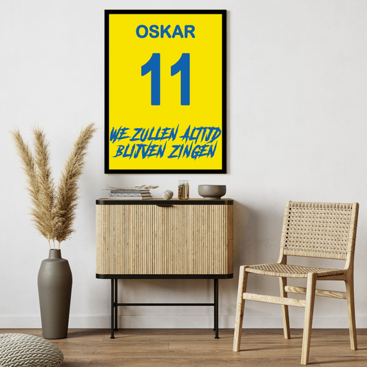 Poster Encadré Personnalisable "We Zullen Altijd Blijven Zingen" (RKC)