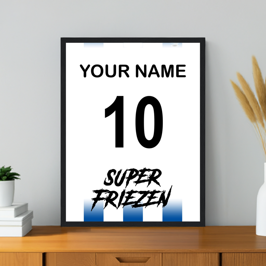 "Super Friezen" (HEE) Personalisable Framed Poster