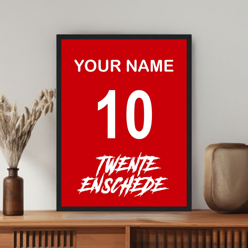"Twente Enschede" (TWE) Personaliseerbare Ingelijste Poster