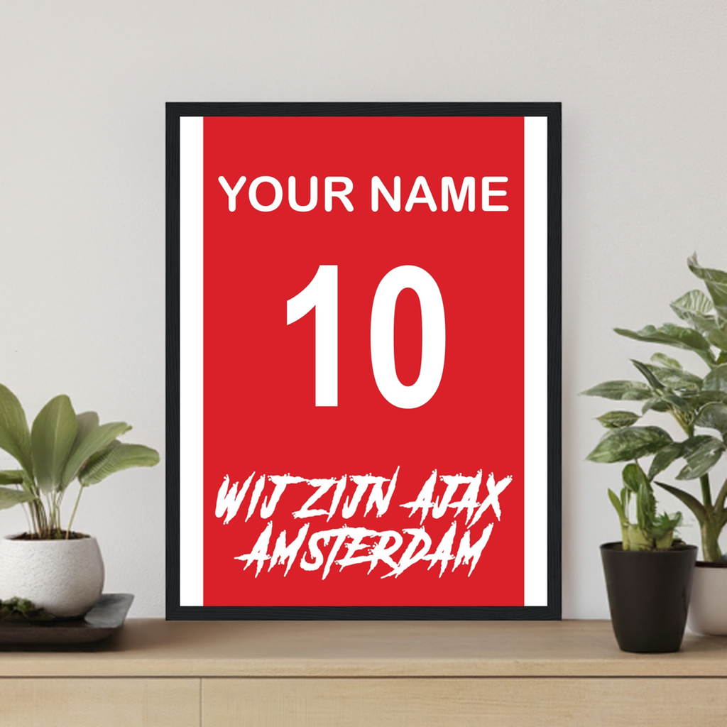 "Wij Zijn Ajax Amsterdam" (AJA) Personalisable Framed Poster