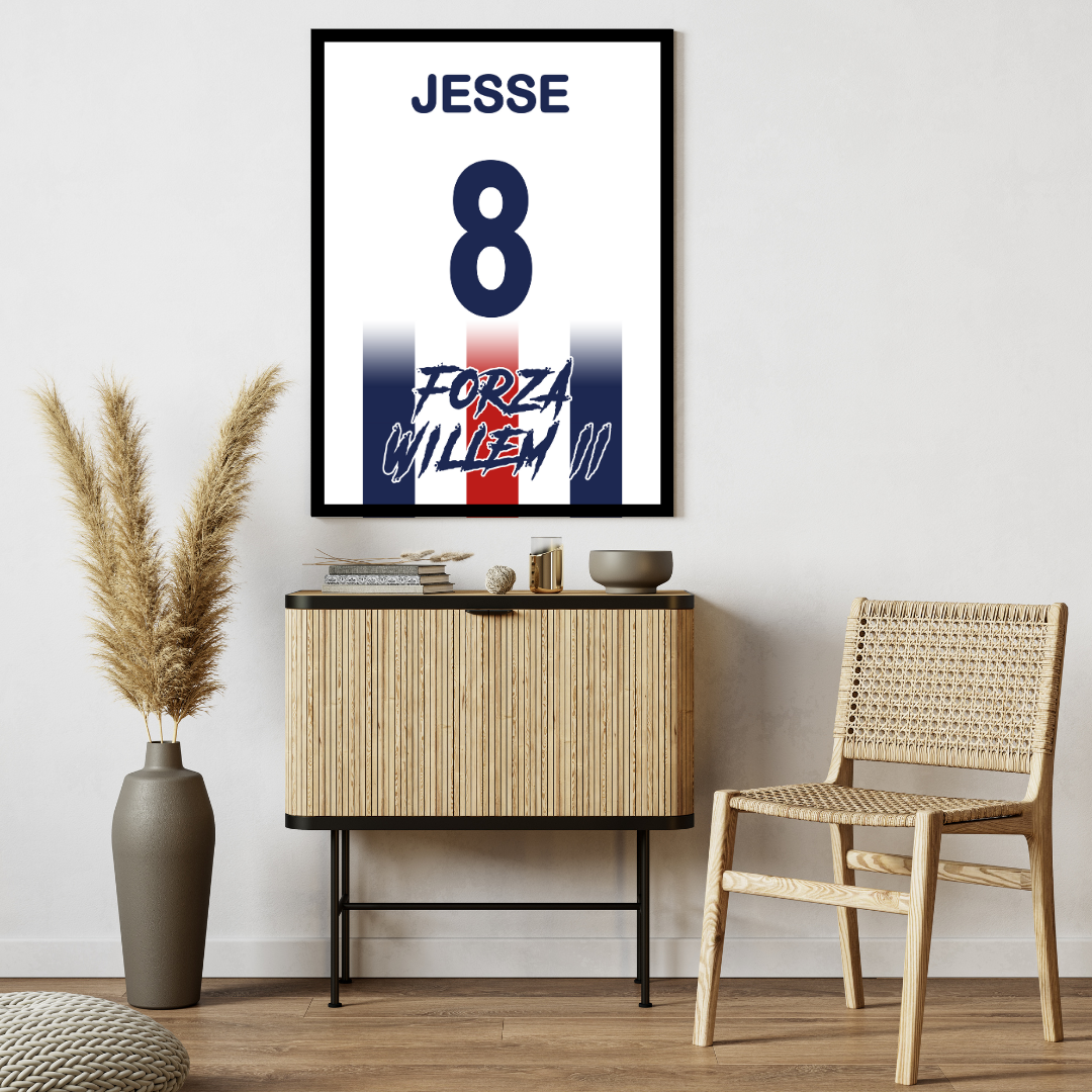 "Forza Willem II" (WIL) Personalisable Framed Poster