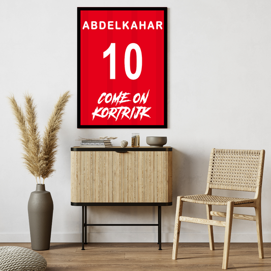 "Come On Kortrijk" (KVK) Personalisable Framed Poster