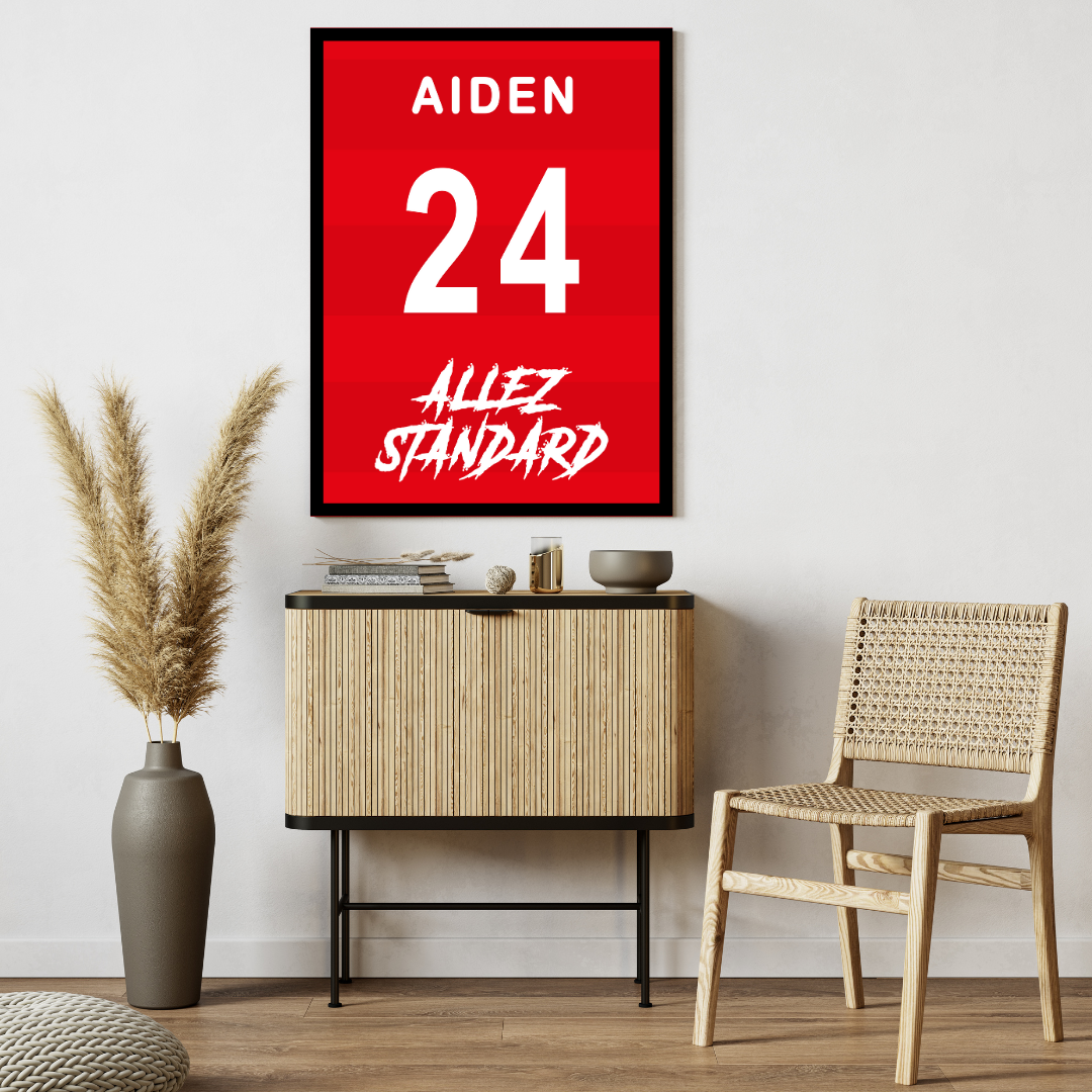 "Allez Standard" (RSCL) Personaliseerbare Ingelijste Poster