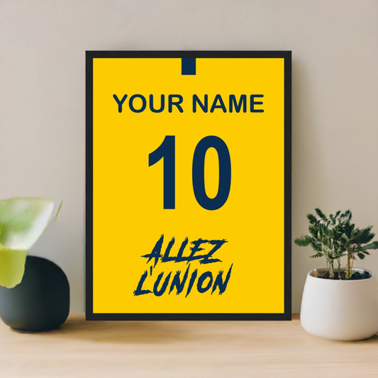 "Allez L'Union" (RUSG) Personalisable Framed Poster