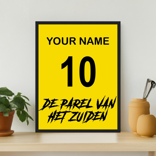 "De Parel Van Het Zuiden" (NAC) Personalisable Framed Poster
