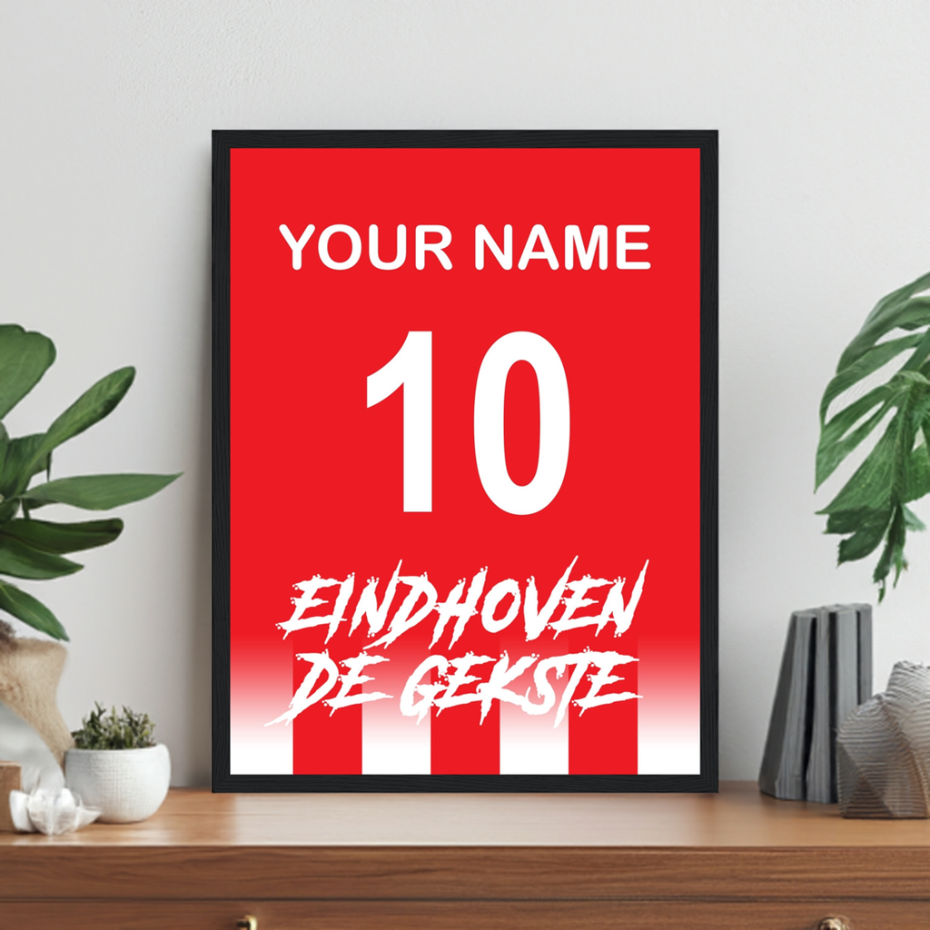 "Eindhoven De Gekste" (PSV) Personalisable Framed Poster