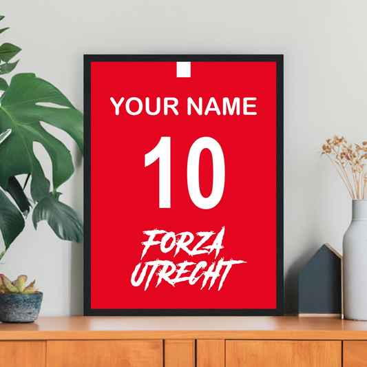 "Forza Utrecht" (UTR) Personalisable Framed Poster