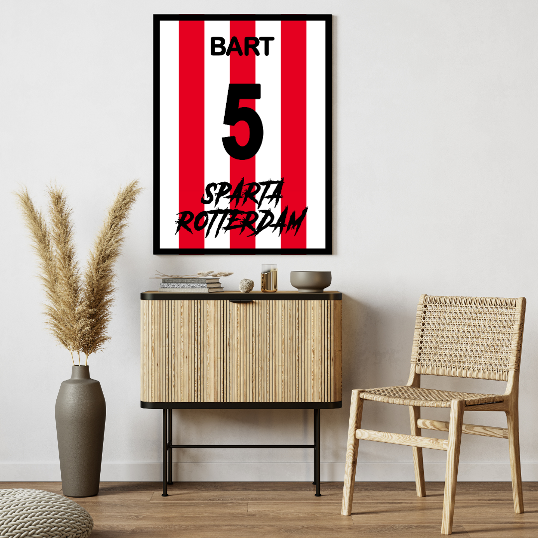 "Sparta Rotterdam" (SPA) Personalisable Framed Poster