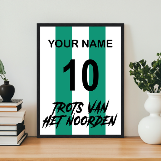 "Trots Van Het Noorden" (GRO) Personalisable Framed Poster